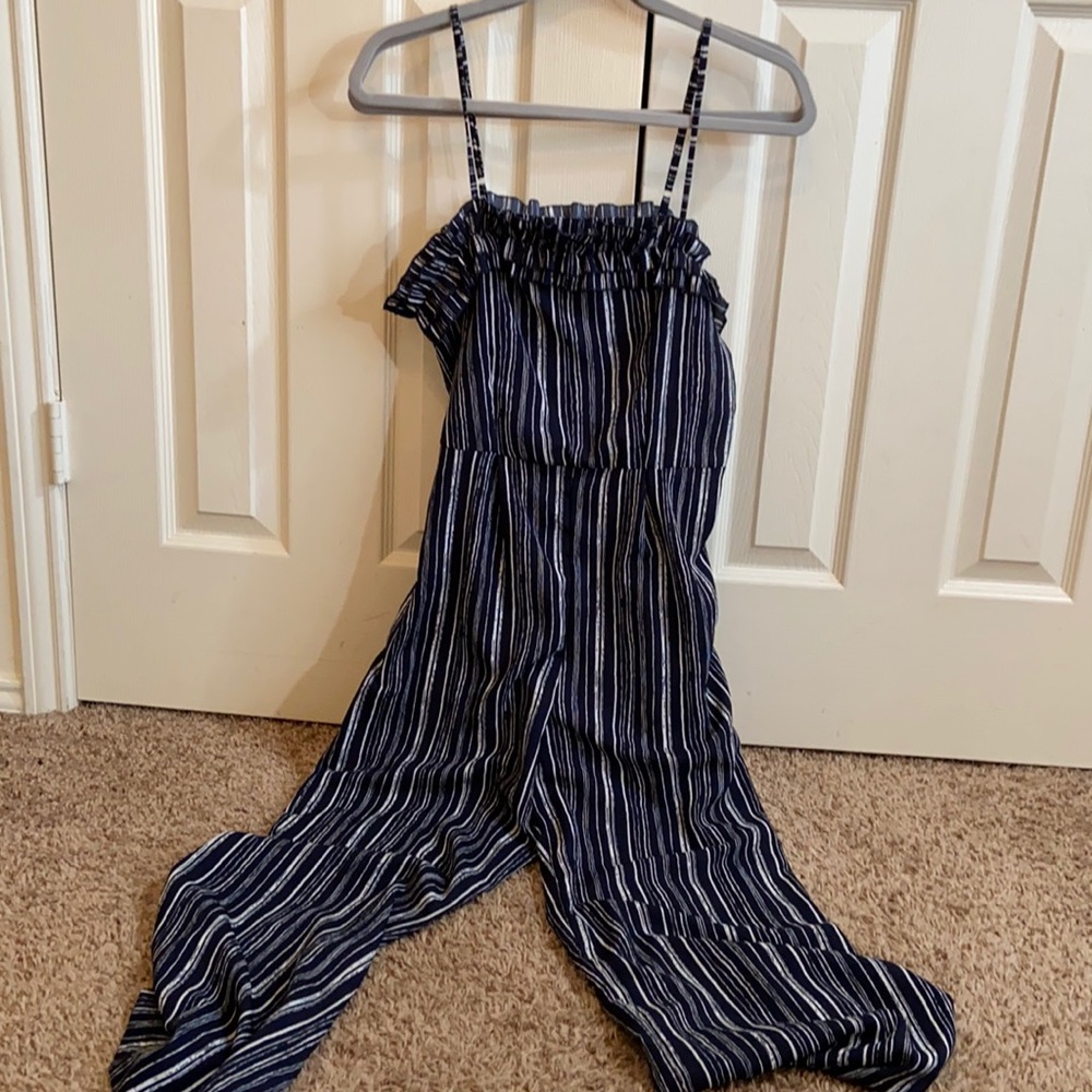 Pin stripe jumpsuit